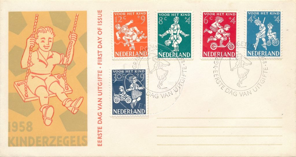 Nederland 1958 FDC Kind E36 Onbeschreven