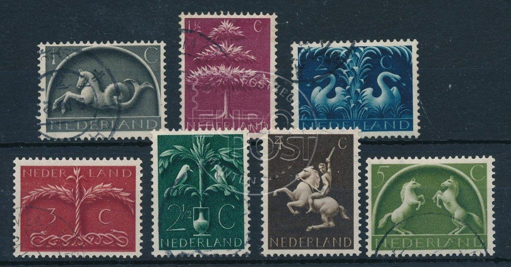 Nederland 1943-44 Germaanse symbolen NVPH 405-11