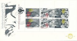 Nederland 1979 FDC Blok Kinderzegels onbeschreven E179A