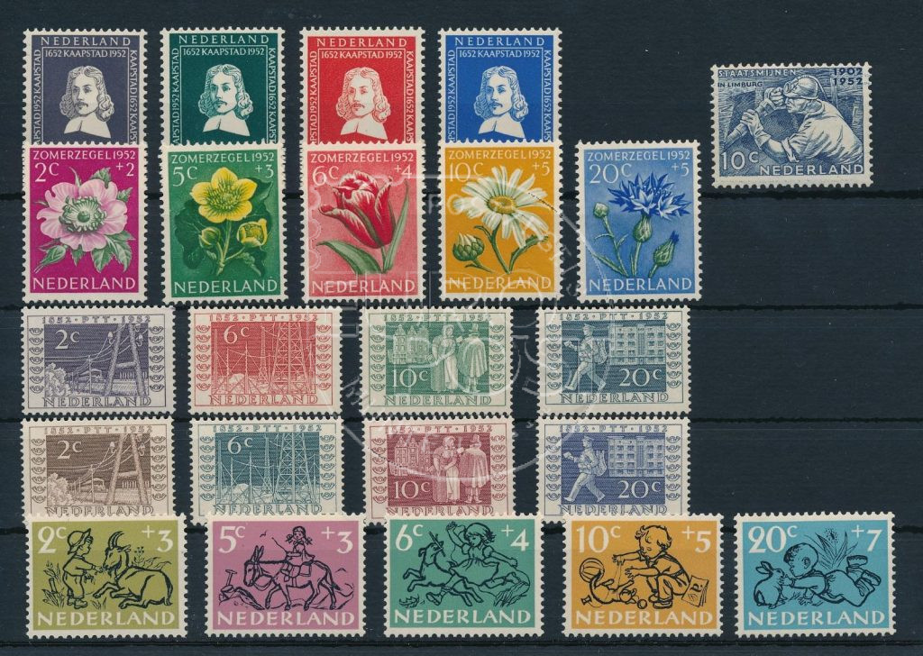 Niederlande 1952 Komplettes Jahr postfrisch