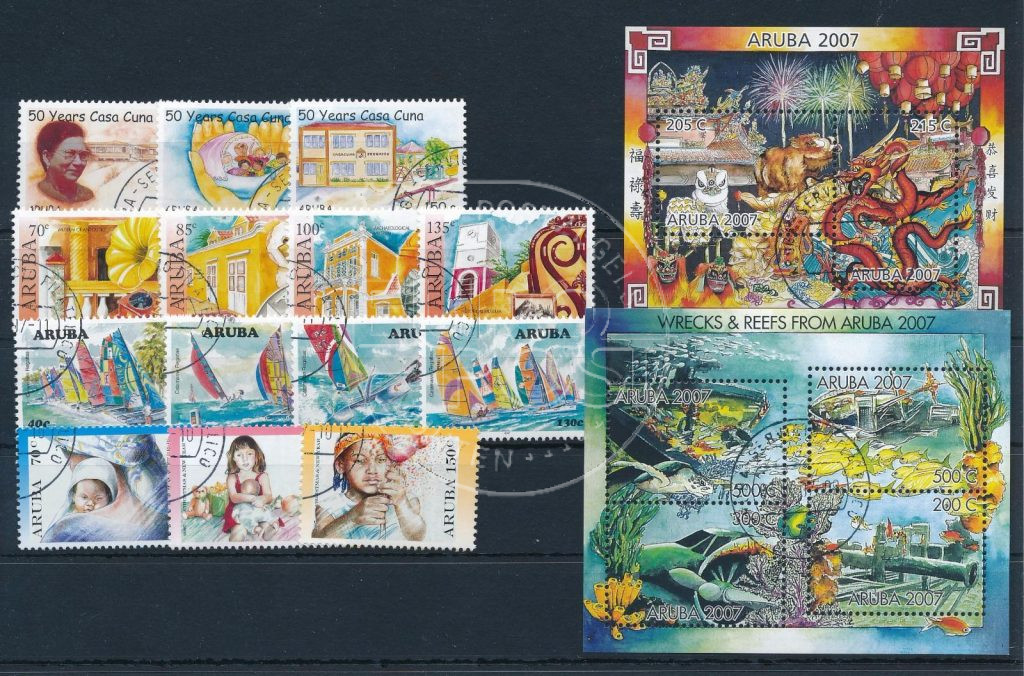 Aruba 2007 Volumen completo de sellos cancelados