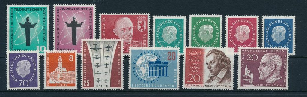 Niemcy Berlin 1958 Kompletny wolumen znaczków MNH