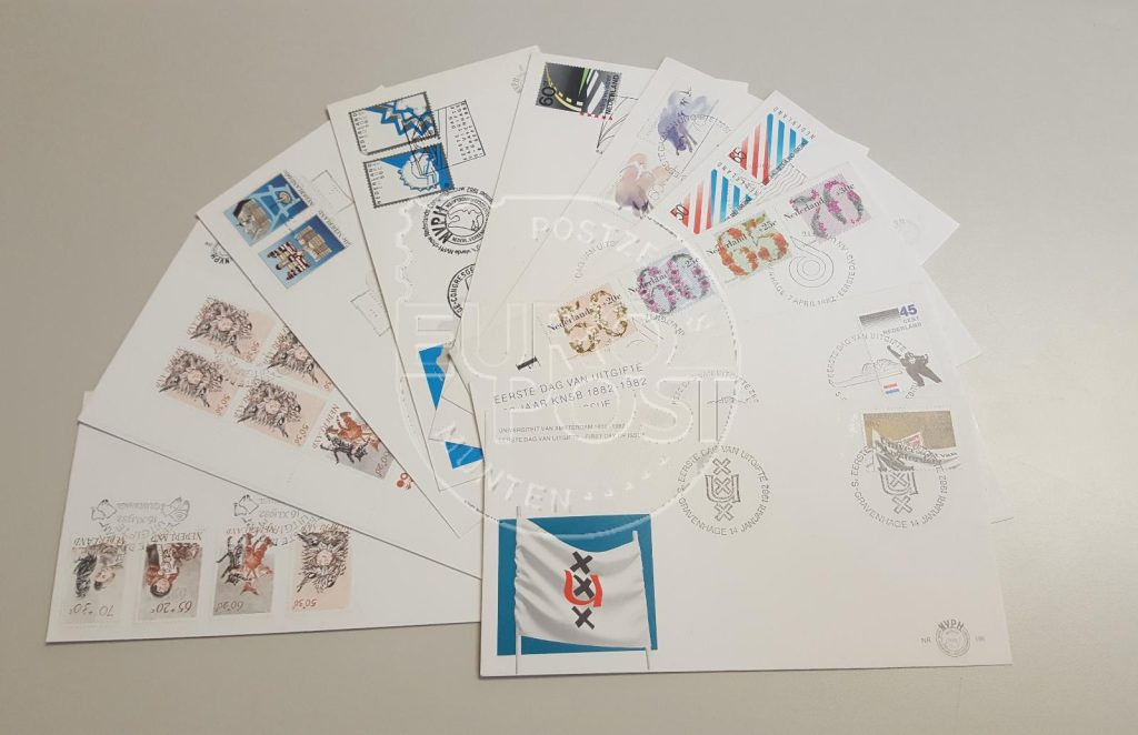 Netherlands 1982 Complete Year set First Day Covers