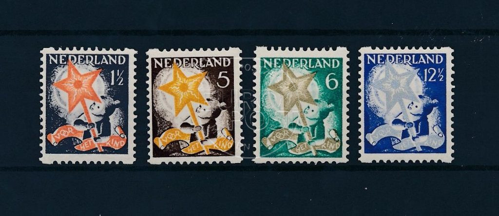 Nederland 1933 Kinderzegels roltanding NVPH R98-R101 postfris