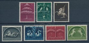 Nederland 1943-44 Germaanse symbolen NVPH  405-11 1