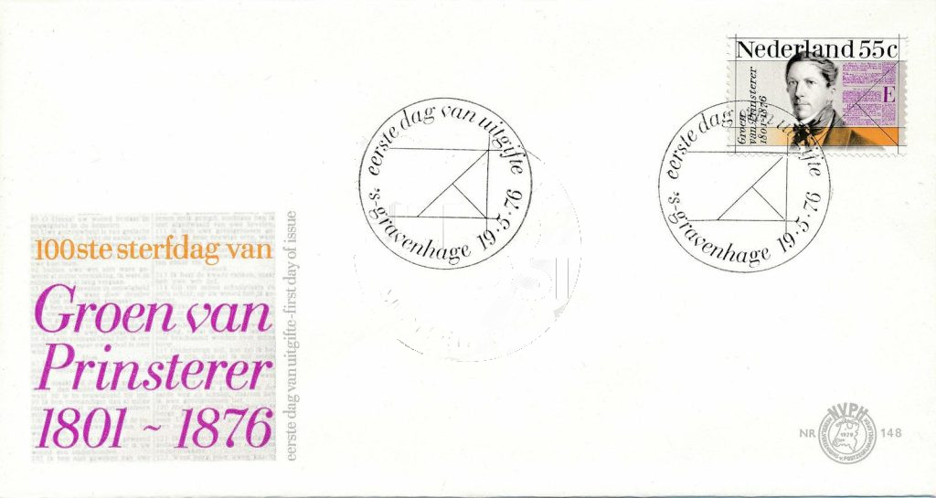 Nederland 1976 FDC Groen van Prinsterer onbeschreven E148