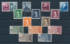 Spanje 1952 Complete postfrisse jaargang postzegels