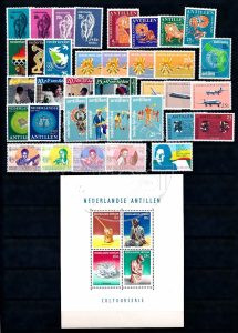 Nederlandse Antillen 1960-1969 Complete jaargangen postzegels postfris
