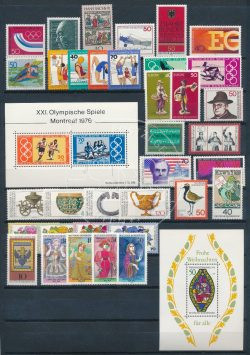 Duitsland Bondsrepubliek 1976 Complete jaargang postzegels postfris