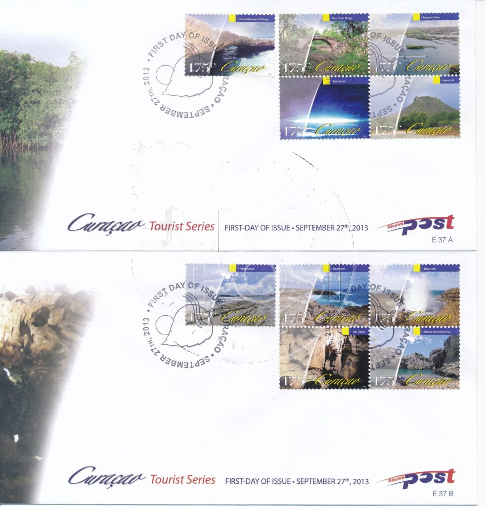 Curacao 2013 FDC Toerisme E 37A/B