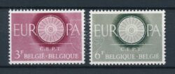 België 1960 Europa Wiel met 19 spaken Solidariteit CEPT landen OBP 1150-1151 Postfris