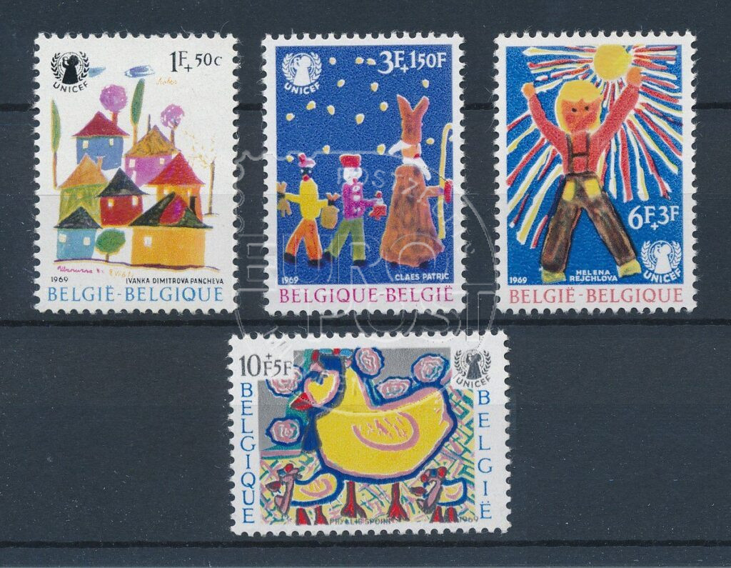 België 1969 Filantropische uitgifte UNICEF OBP 1492-1495 Postfris