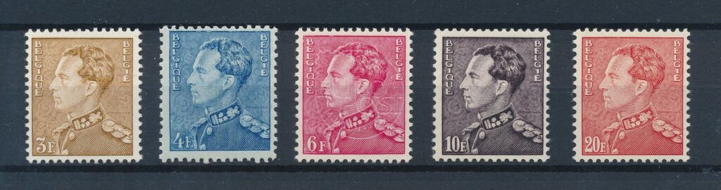 België 1951 Koning Leopold III Poortman OBP 847-848B Postfris