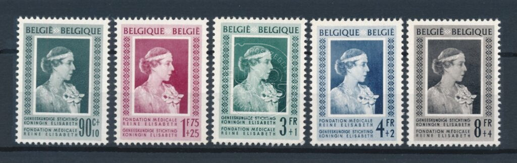 Belgien 1951 Queen Elisabeth Medical Foundation OBP 863-867 postfrisch