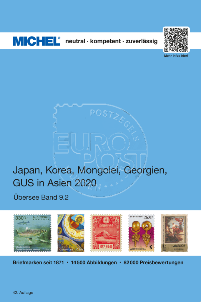 Catalogue Michel Outre-mer Japon Corée Mongolie CEI Asie 2020 UK9/2