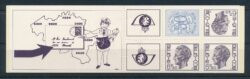 Bélgica 1975 Figura sobre león heráldico OBP Folleto de sellos 13 Nuevo