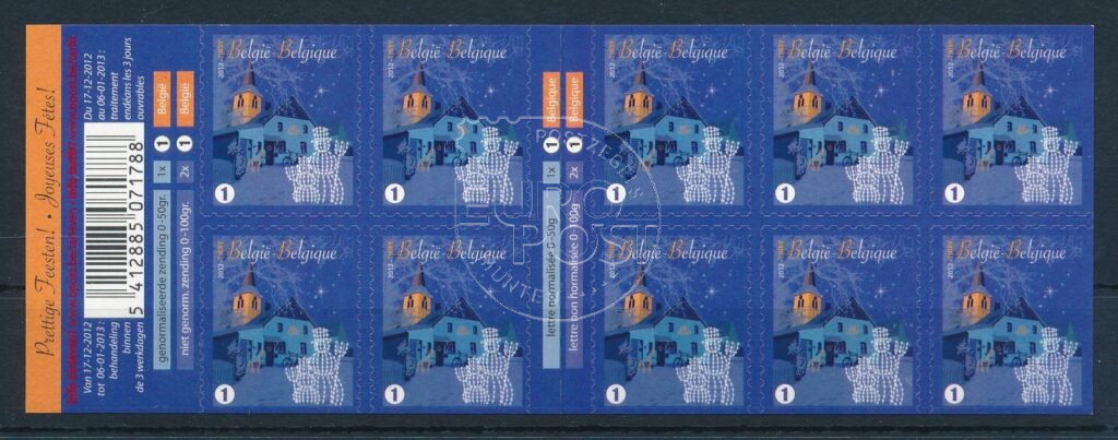 Belgien 2012 Weihnachtsmarken OBP Briefmarkenheftchen 133 postfrisch