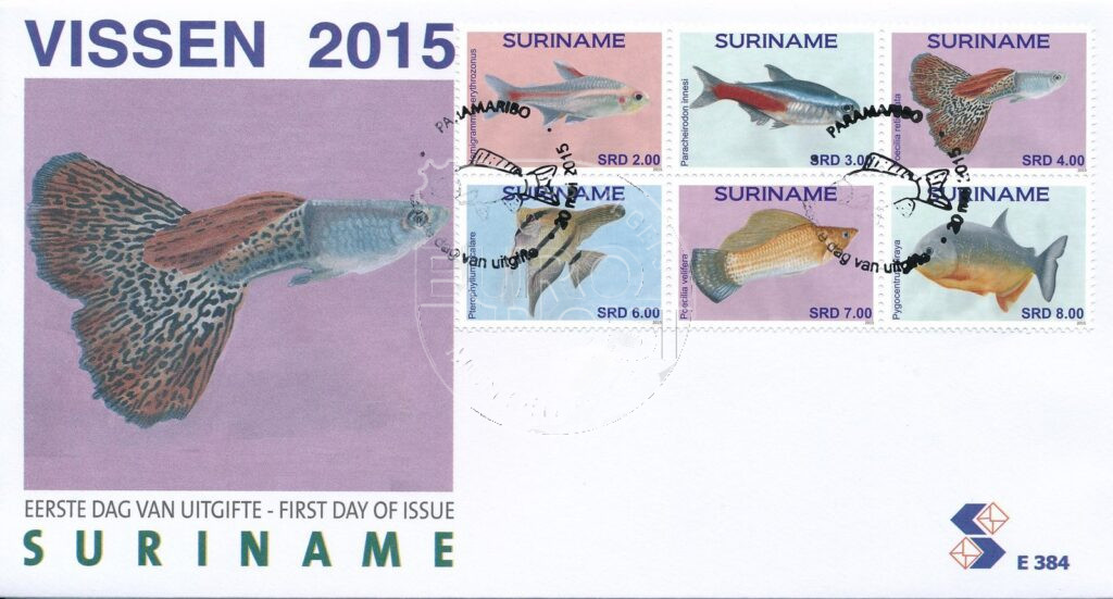 Suriname 2015 FDC Vissen E384