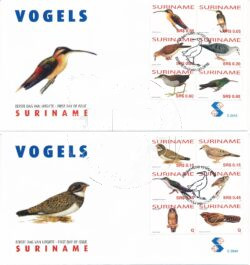 Suriname 2006 FDC Vogels E294A-B