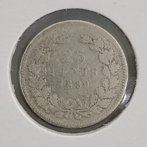 Nederland 1889 Willem III 25 cent Goed