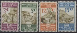 Nederlands Indië 1935 Christelijke Militaire Bond NVPH 217-220  Ongebruikt