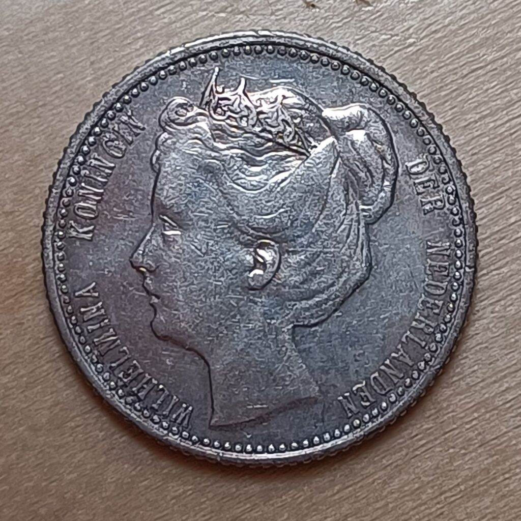 Niederlande 1906 Wilhelmina 25 Cent Pracht