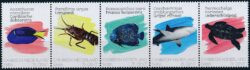 Karaiby Holandia 2020 Sea Life Saba pasek 5 znaczków NVPH 235 MNH