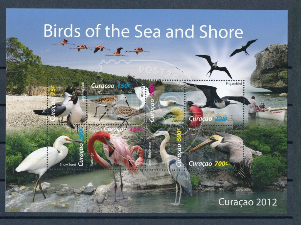 Curaçao 2012 Kust- en zeevogels blok NVPH 76 Postfris