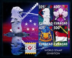 Curaçao 2015 Singapore expo blok NVPH 293 Postfris