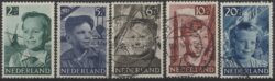 Países Bajos 1951 Sellos infantiles NVPH 573-577 Estampado
