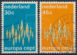 Nederland 1972 Europazegels NVPH 1007-1008 Gestempeld