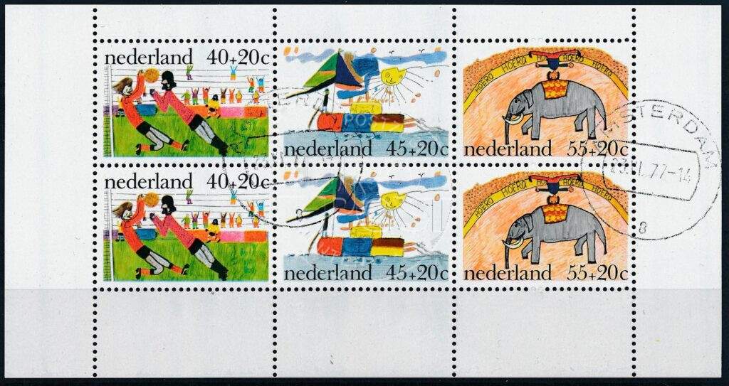 Nederland 1976 Kinderzegel blok NVPH 1107 Gestempeld