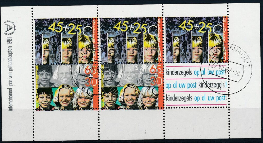 Nederland 1981 Kinderzegel blok NVPH 1236 Gestempeld