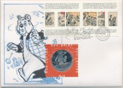 Nederland 1996 - ECU-brief Stripfiguren Olivier B. Bommel en Tom Poes ECU 13