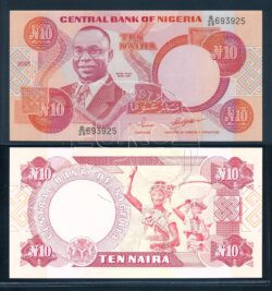 Nigeria 2001 10 Naira bankbiljet UNC