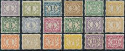 Suriname 1913-1931 Cijfer NVPH 69-86 Ongebruikt