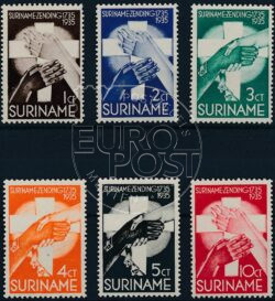 Suriname 1935 Zendingszegels NVPH 151-156 Ongebruikt
