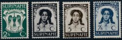 Suriname 1938 Timbres d’émancipation NVPH 183-186 Inutilisés