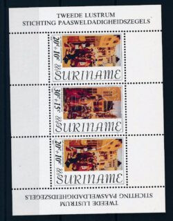 Suriname 1976 Schilderijen blok ZB 26 Postfris