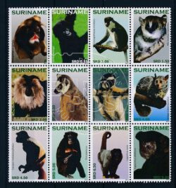 Suriname 2010 Primaten ZB 1743-1754 Postfris