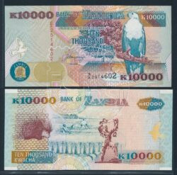 Zambia 1992 Banconota da 10.000 Kwacha FDS