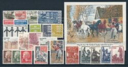 Denemarken 1976 Complete jaargang postzegels postfris