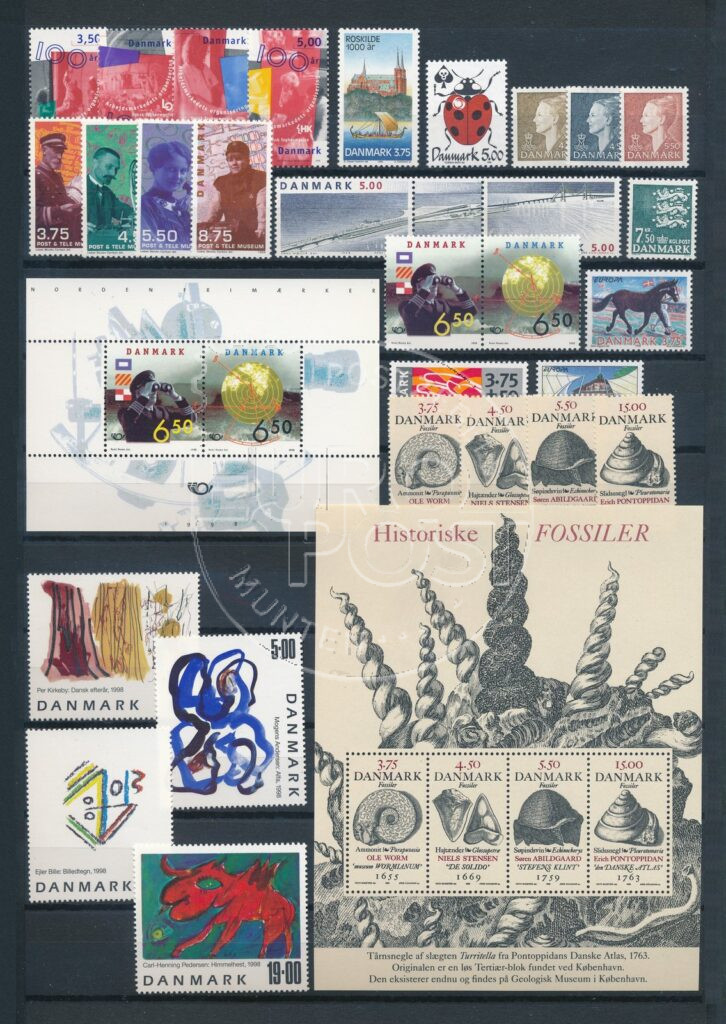 Dania 1998 Kompletny wolumen znaczków MNH