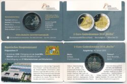 Germany 2018 2 Euro Federal States -13- Berlin Charlottenburg Castle D in coin card