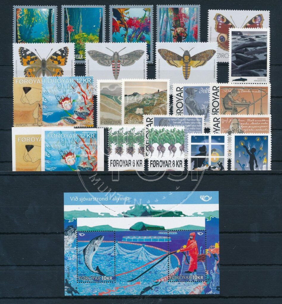 Faeroer 2010 Complete jaargang postzegels postfris