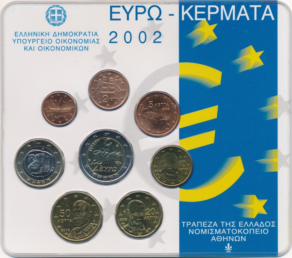 Grecia 2002 BU Conjunto Anual B - Emitido por la Casa de la Moneda Griega