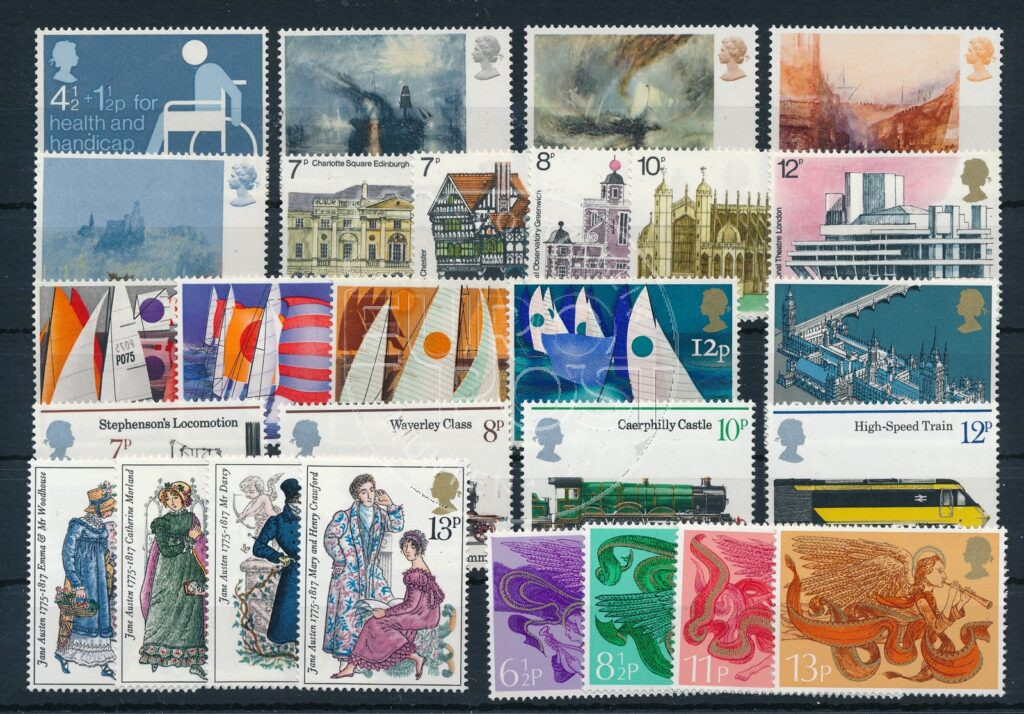 Groot Brittannie 1975 Complete jaargang gelegenheids postzegels postfris