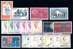 Lussemburgo 1960 Volume completo di francobolli con nuove lingue