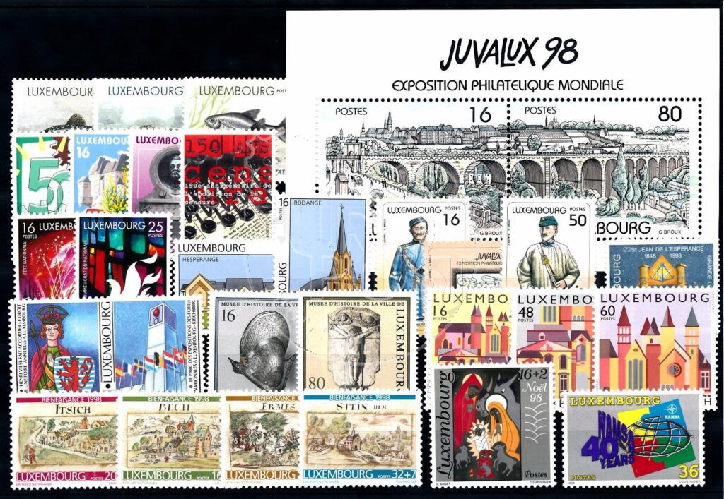 Lussemburgo 1998 Volume completo di francobolli con nuove lingue