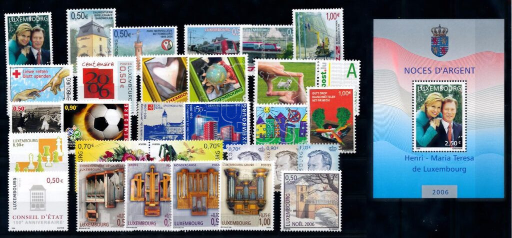 Luxembourg 2006 Volume complet de timbres MNH